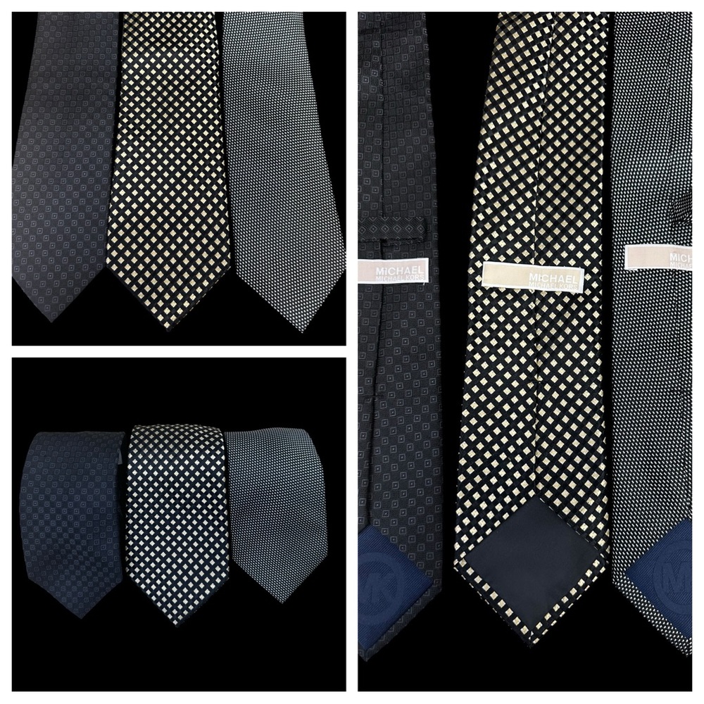 Lot of 3 Michael KORS silk Ties Ref# 7104